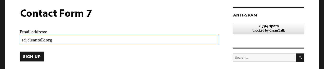 Testing your Contact Form 7 spam protection